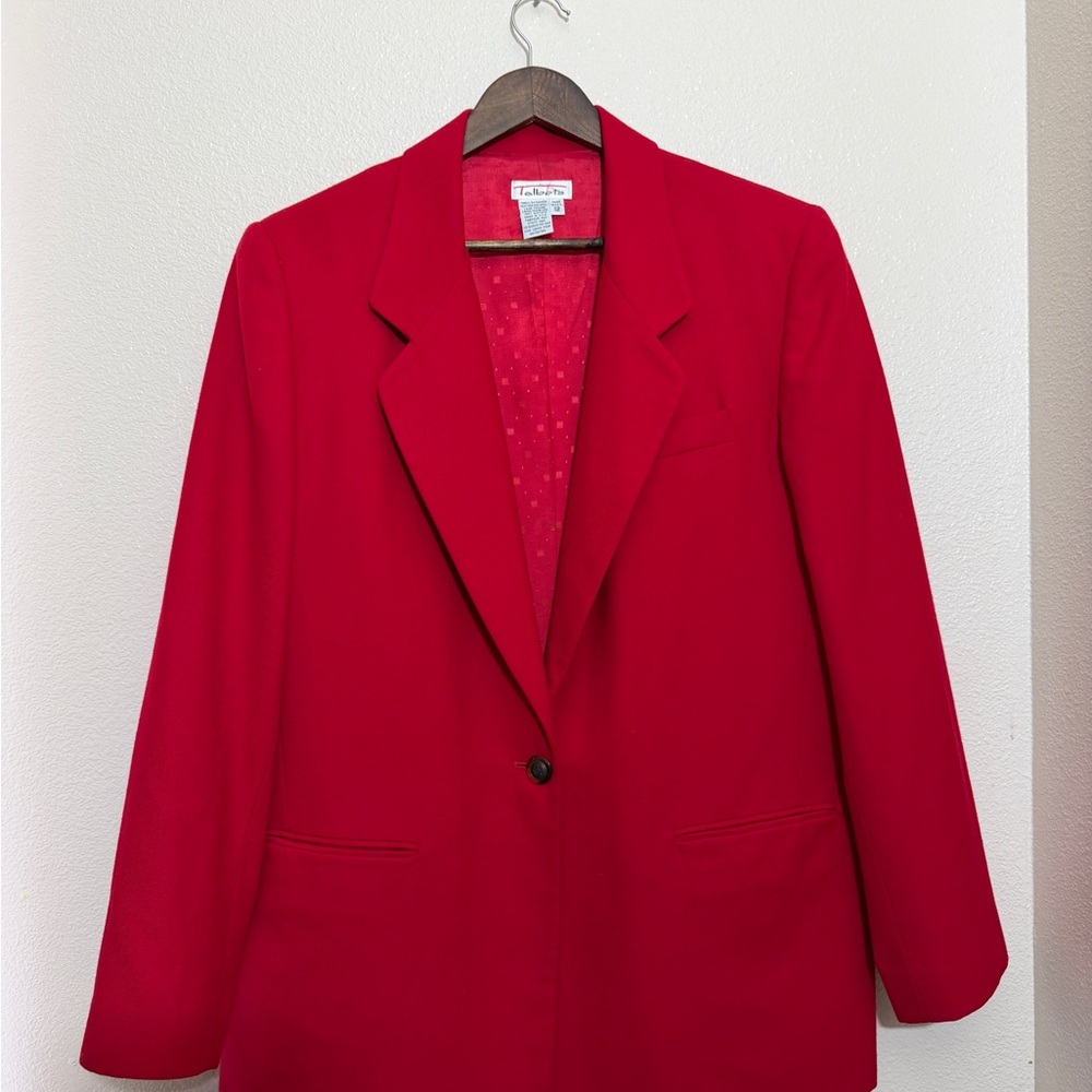 Talbots Classic Red Blazer